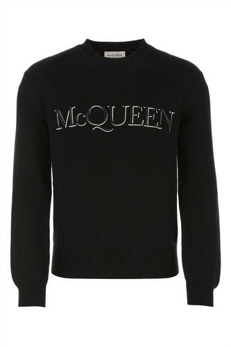 Black Cotton Sweater - Alexander McQueen - Modalova