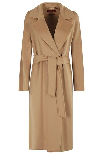 Belted Mid-length Coat - Max Mara Studio - Modalova