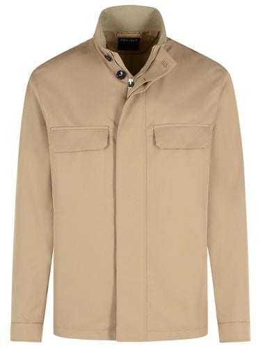 Zegna Beige Polyester Jacket - Zegna - Modalova