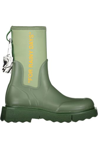 Rubber And Neoprene Rain Boots - Off-White - Modalova