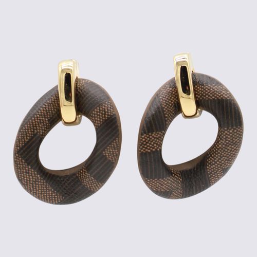 Fendi Tobacco Earrings - Fendi - Modalova