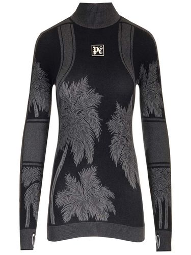 Technical Shirt With Print - Palm Angels - Modalova