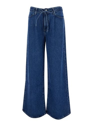 Wide Jeans With Drawstring In Denim Woman - Frame - Modalova