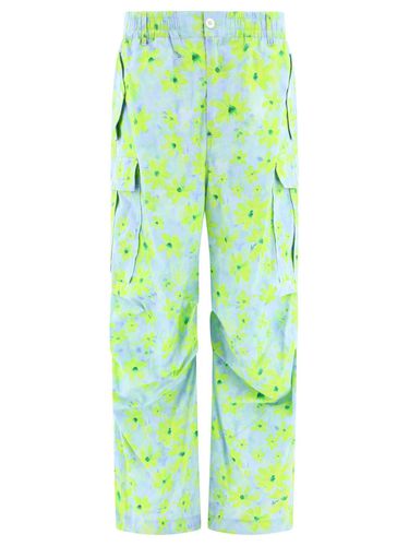 Floral Printed Relaxed Fit Cargo Trousers - Marni - Modalova