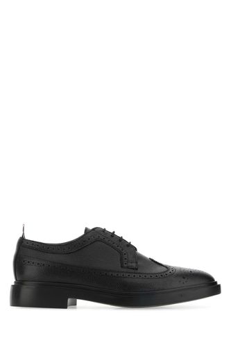 Black Leather Lace-up Shoes - Thom Browne - Modalova