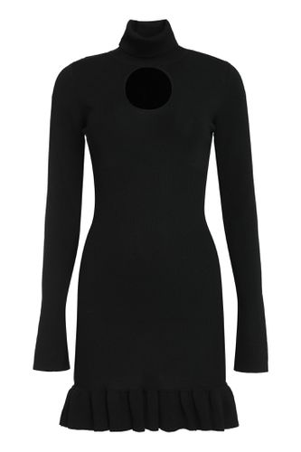 Cut-out Detail Turtleneck Knit Dress - Pinko - Modalova