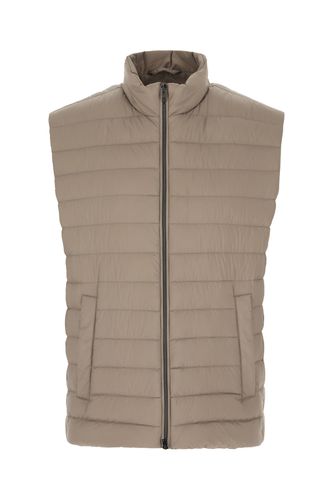 Dove Grey Nylon Sleeveless Down Jacket - Herno - Modalova