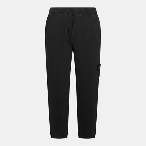 Stone Island Black Cotton Pants - Stone Island - Modalova