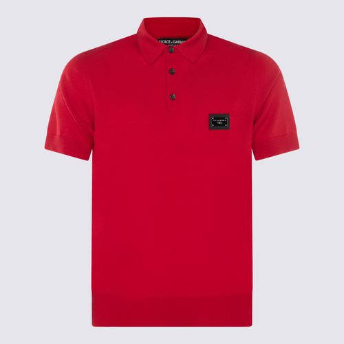 Red Cotton Essentials Polo Shirt - Dolce & Gabbana - Modalova