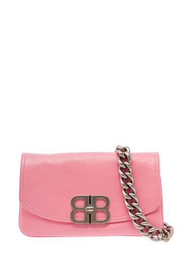 Crossbody Bag With Palladium-tone Bb Logo In Leather Woman - Balenciaga - Modalova