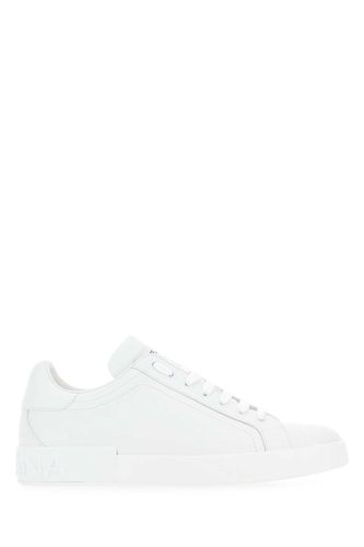 Black Leather Portofino Sneakers - Dolce & Gabbana - Modalova