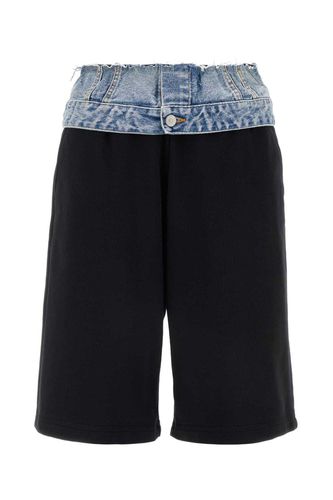 Denim-waist Bermuda Shorts - MM6 Maison Margiela - Modalova