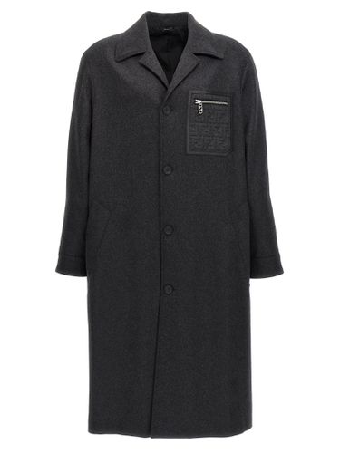 Fendi Single-breasted Cashmere Coat - Fendi - Modalova