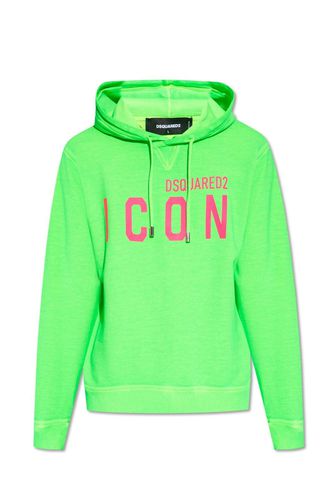 Icon Printed Drawstring Hoodie - Dsquared2 - Modalova