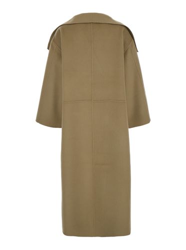 Long Coat With Shawl Revers In Wool Woman - Totême - Modalova