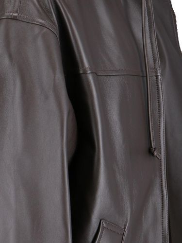 Leather Bomber Jacket - Bottega Veneta - Modalova