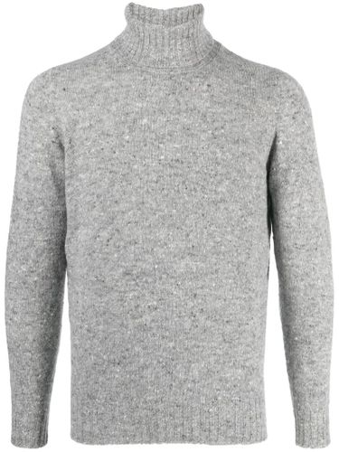 Grey Virgin Wool-cashmere Blend Jumper - Drumohr - Modalova