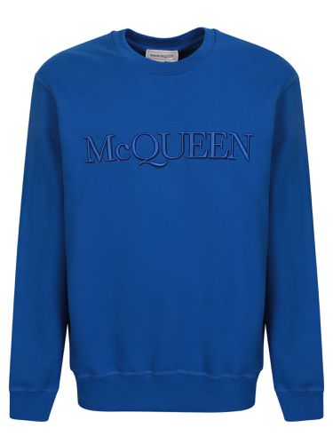 Embroidered Logo Sweatshirt - Alexander McQueen - Modalova