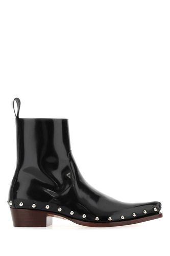 Black Leather Ripley Ankle Boots - Bottega Veneta - Modalova