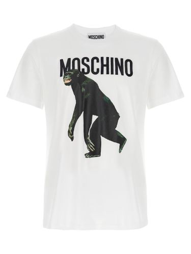 Moschino Logo Embroidery T-shirt - Moschino - Modalova