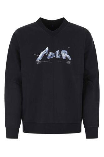 Blue Cotton Blend Sweatshirt - Ader Error - Modalova