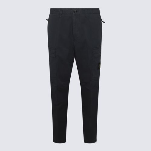 Stone Island Blue Cotton Pants - Stone Island - Modalova