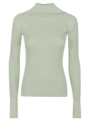 Rib Detail Long Sleeve Top - Victoria Beckham - Modalova