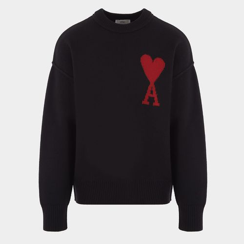 And Red Wool Ami De Coeur Jumper - Ami Alexandre Mattiussi - Modalova