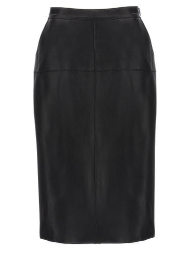 Parosh Leather Pencil Skirt - Parosh - Modalova