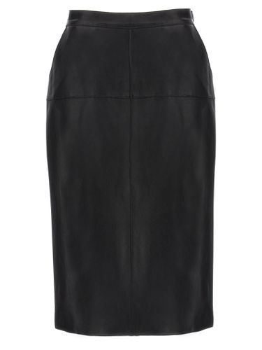 Parosh Leather Skirt - Parosh - Modalova