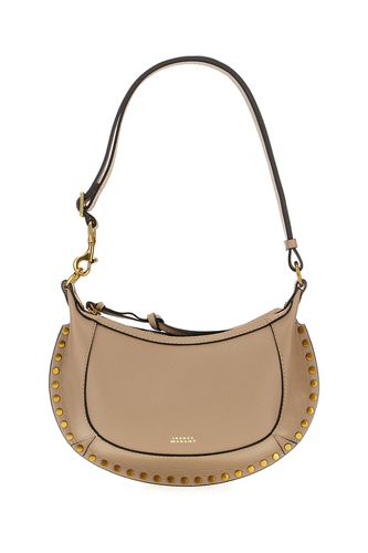 Dove Grey Leather Oskan Moon Shoulder Bag - Isabel Marant - Modalova