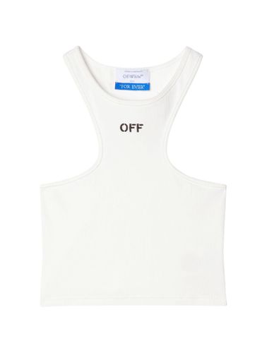 Off-White Off Stamp Rib Rowing Top - Off-White - Modalova