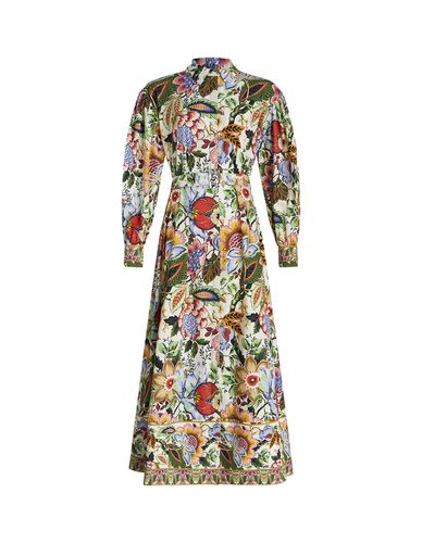 Multicoloured Printed Cotton Shirt Dress - Etro - Modalova
