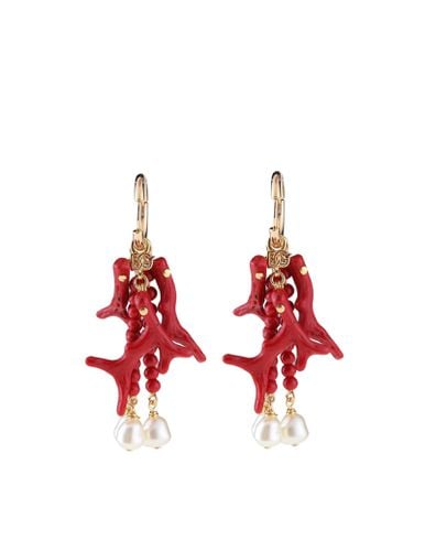 Dolce And Gabbana Earrings With Coral Branches - Dolce & Gabbana - Modalova