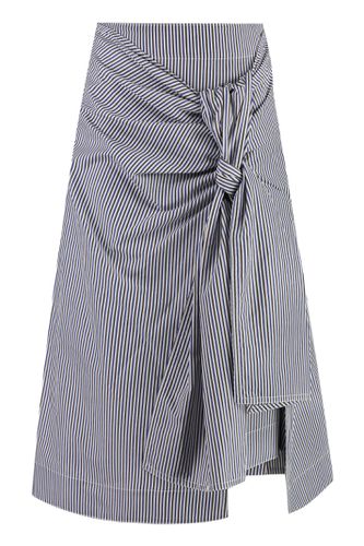 Cotton And Linen Skirt - Bottega Veneta - Modalova