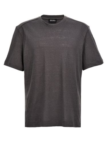 Zegna Linen T-shirt - Zegna - Modalova