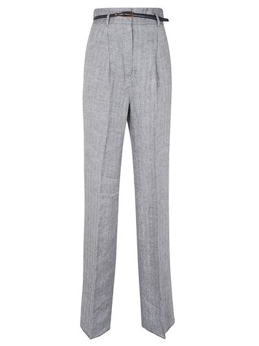 Belted Straight Leg Pants - Max Mara Studio - Modalova