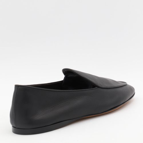 The Row Black Leather Loafers - The Row - Modalova