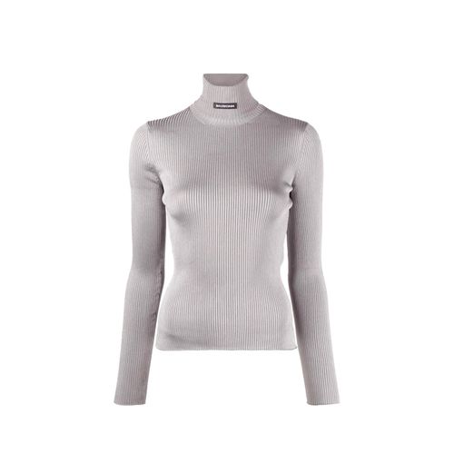 Ribbed Turtleneck Sweater - Balenciaga - Modalova