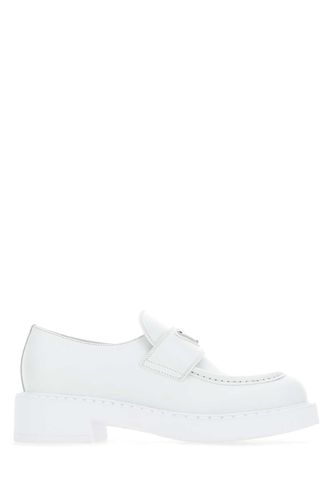 Prada White Leather Loafers - Prada - Modalova