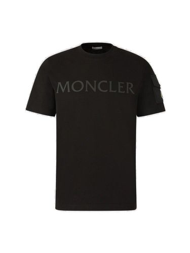 Logo Printed Crewneck T-shirt - Moncler - Modalova