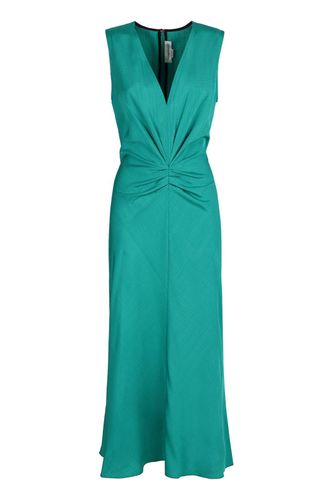 Gathered V-neck Midi Dress - Victoria Beckham - Modalova