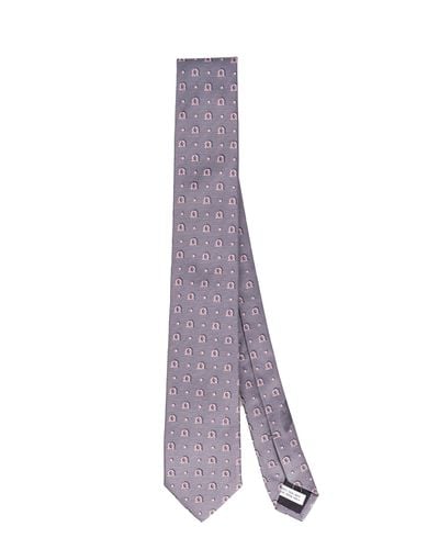 Salvatore Ferragamo Ties Grey - Ferragamo - Modalova