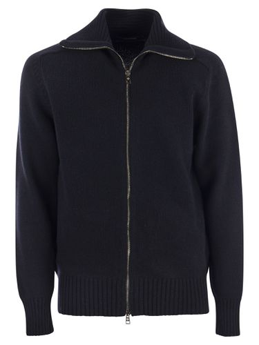 Tagliatore Wool Cardigan With Zip - Tagliatore - Modalova