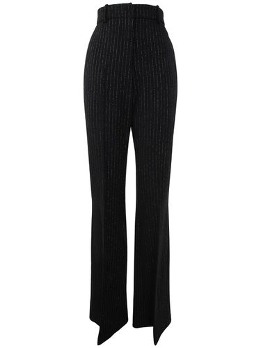 Hw Lurex Striped Straight Pants - Balmain - Modalova