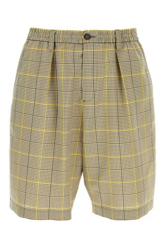 Printed Wool Blend Bermuda Shorts - Marni - Modalova