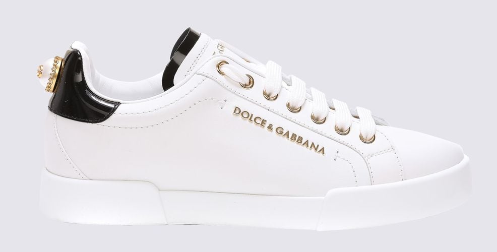 Leather Portofino Sneakers - Dolce & Gabbana - Modalova