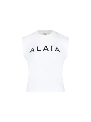 Alaia Logo T-shirt - Alaia - Modalova