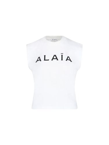 Alaia Logo T-shirt - Alaia - Modalova