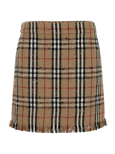 Vintage Check Bouclè Mini Skirt - Burberry - Modalova